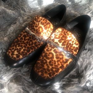 Vince Camuto Perenna Leopard Leather Loafer